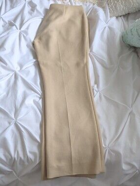 The Row Beige Flat-Front Chinos